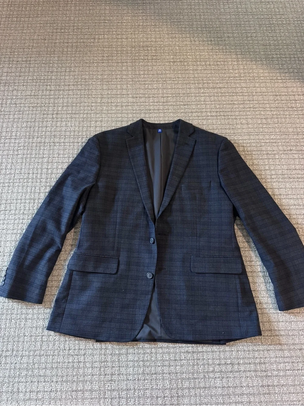 Apt. 9 Dark Navy Plaid Sport Coat
